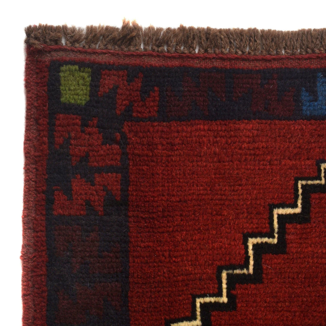 Afghan Baluchi Rug 4' 4" x 6' 2" Hand-Knotted | No. AL75538