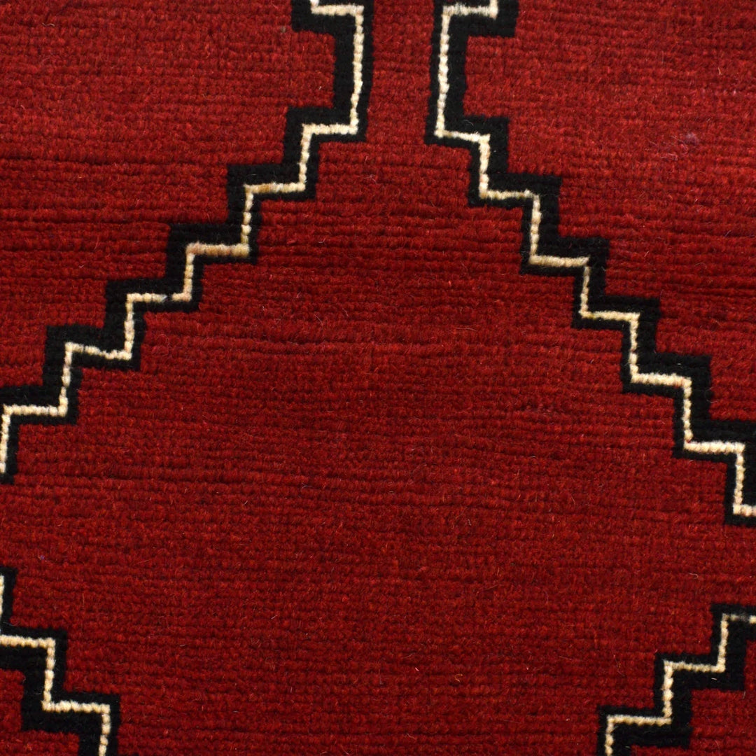 Afghan Baluchi Rug 4' 4" x 6' 2" Hand-Knotted | No. AL75538