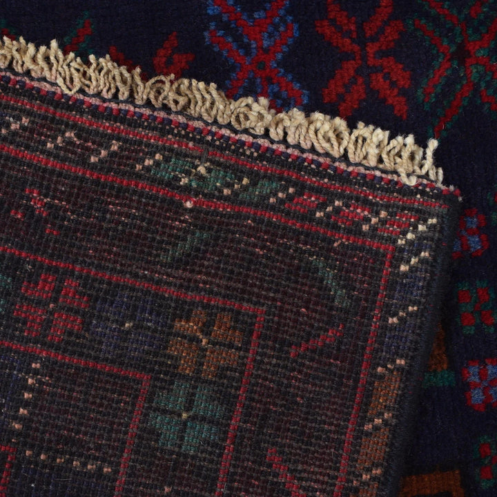 Afghan Baluchi Rug 3' 1" x 5' 1" Hand-Knotted | No. AL75565