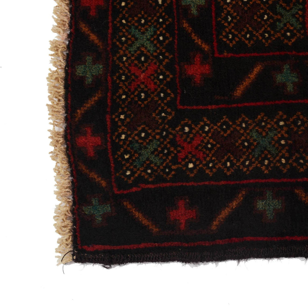 Afghan Baluchi Rug 3' 0" x 4' 11" Hand-Knotted | No. AL75649