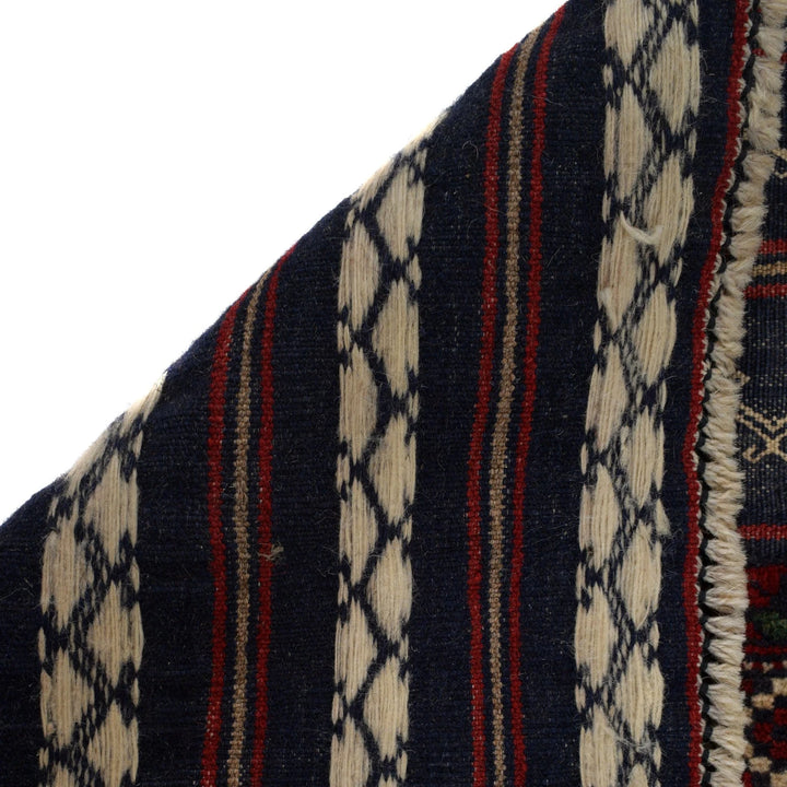 Afghan Baluchi Rug 2' 7" x 4' 4" Hand-Knotted | No. AL75866