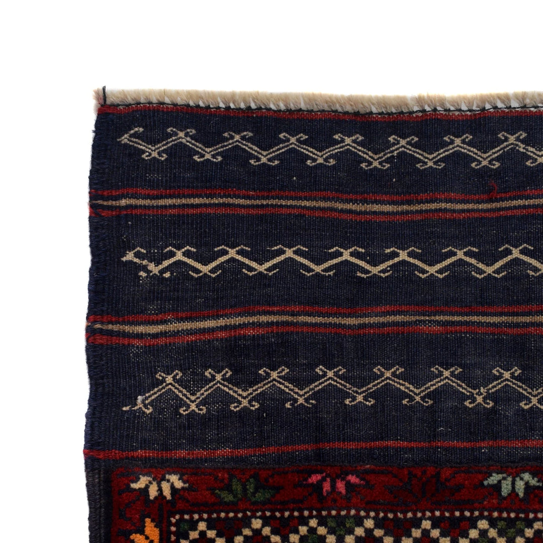 Afghan Baluchi Rug 2' 7" x 4' 4" Hand-Knotted | No. AL75866
