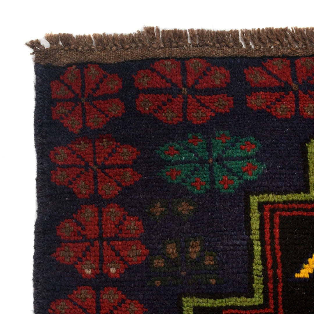Afghan Baluchi Rug 4' 1" x 6' 0" Hand-Knotted | No. AL75970