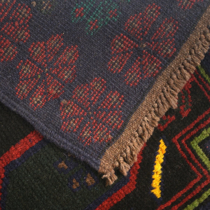 Afghan Baluchi Rug 4' 1" x 6' 0" Hand-Knotted | No. AL75970
