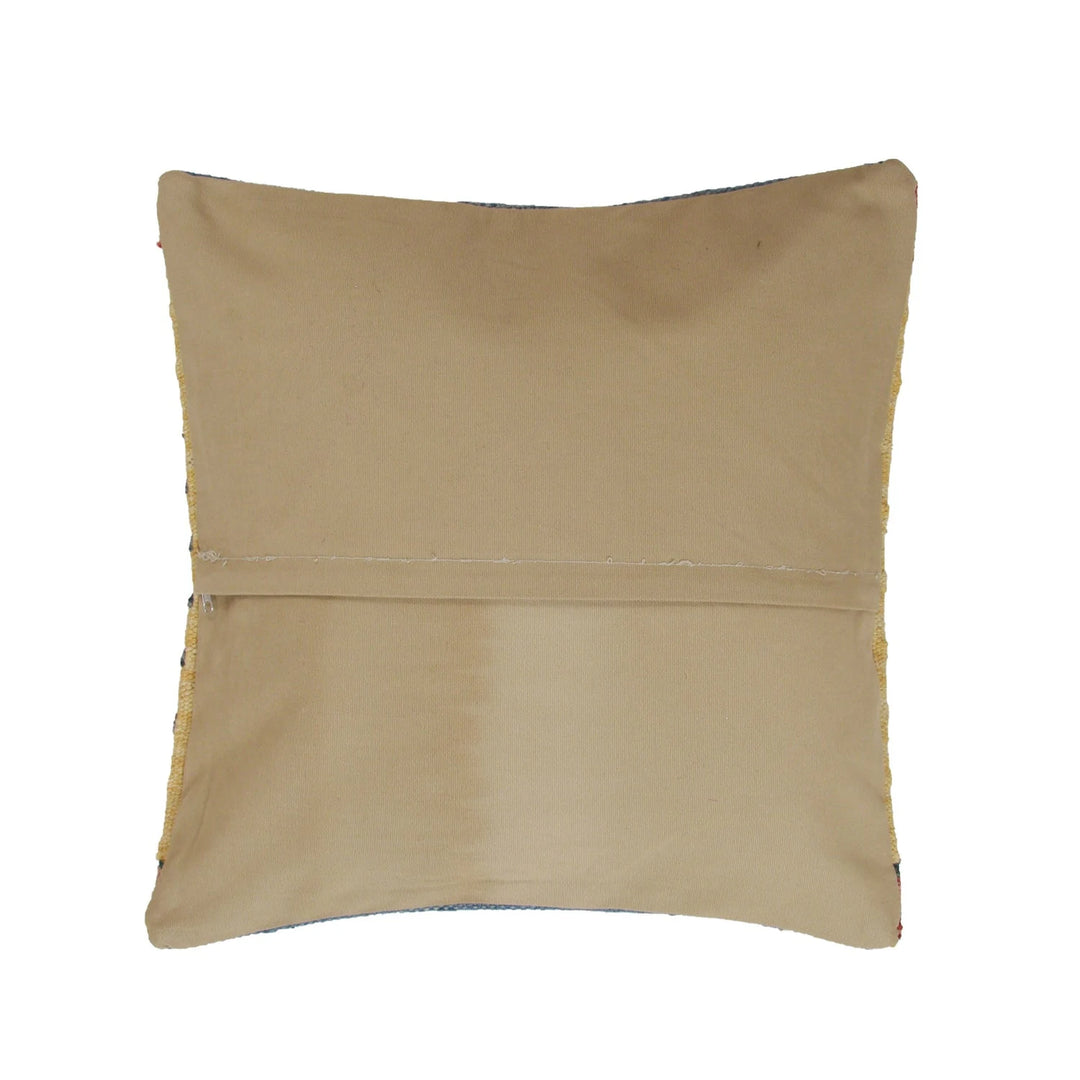 Afghan Geometric Cushion 1' 5" x 1' 5" Flat-Weave | No. AL76028