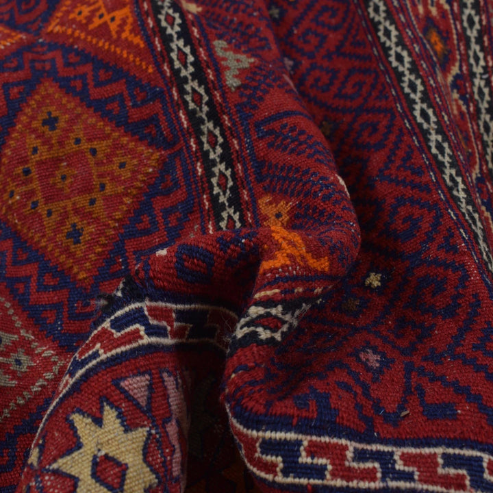 Afghan Laghari Kilim Rug 4' 4" x 7' 3" Flat-Weave | No. AL76056