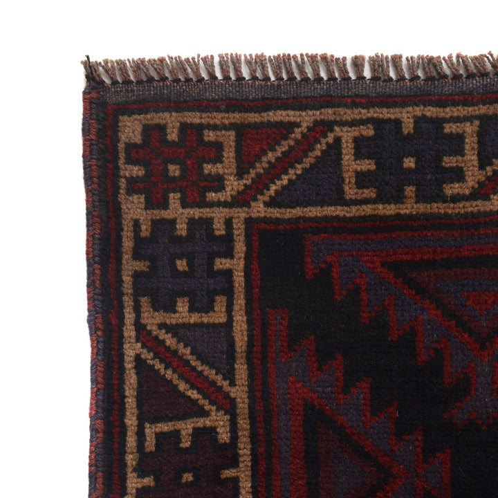 Afghan Baluchi Rug 2' 10" x 4' 9" Hand-Knotted | No. AL76108