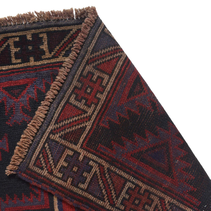 Afghan Baluchi Rug 2' 10" x 4' 9" Hand-Knotted | No. AL76108
