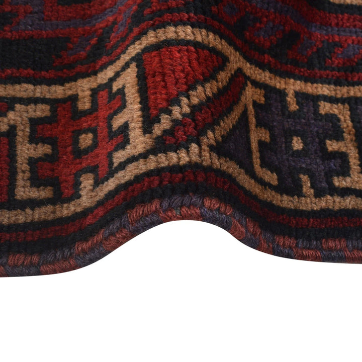 Afghan Baluchi Rug 2' 10" x 4' 9" Hand-Knotted | No. AL76108