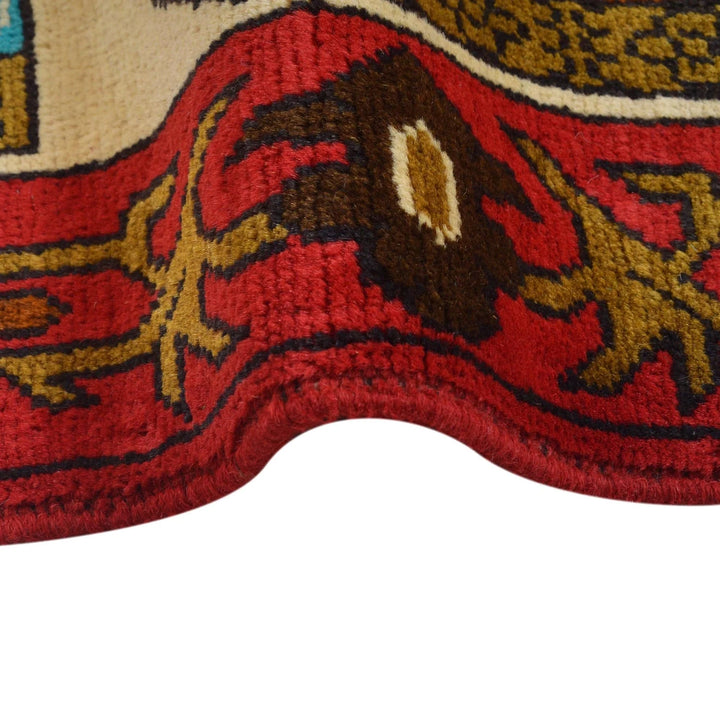 Afghan War Rug 4' 0" x 5' 9" Hand-Knotted | No. AL76110