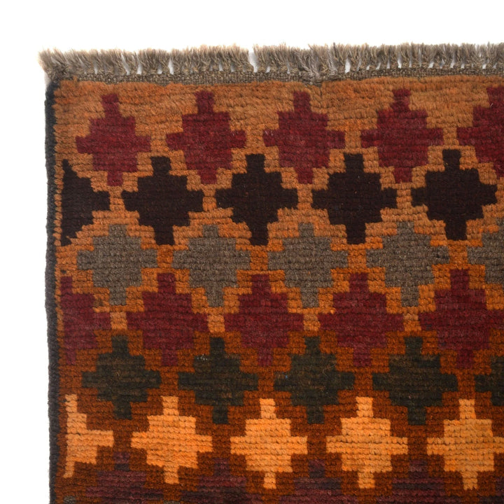 Afghan Baluchi Rug 3' 8" x 6' 2" Hand-Knotted | No. AL76547