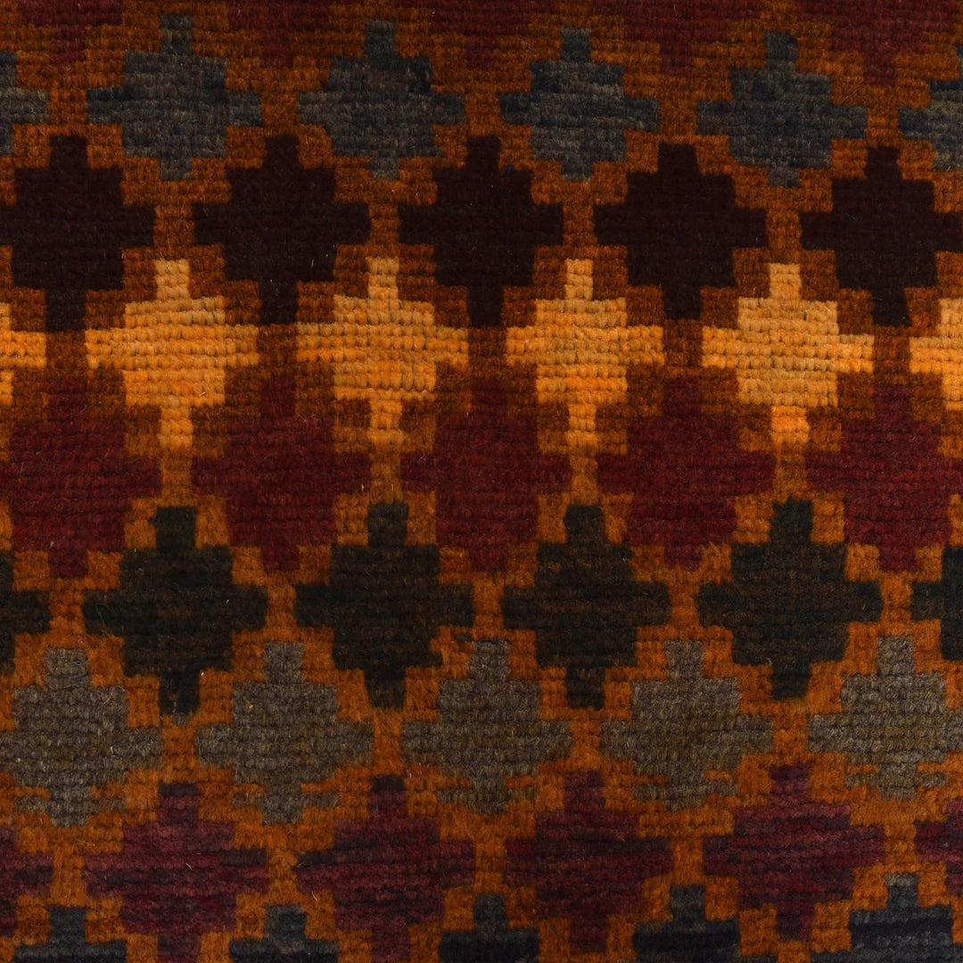 Afghan Baluchi Rug 3' 8" x 6' 2" Hand-Knotted | No. AL76547