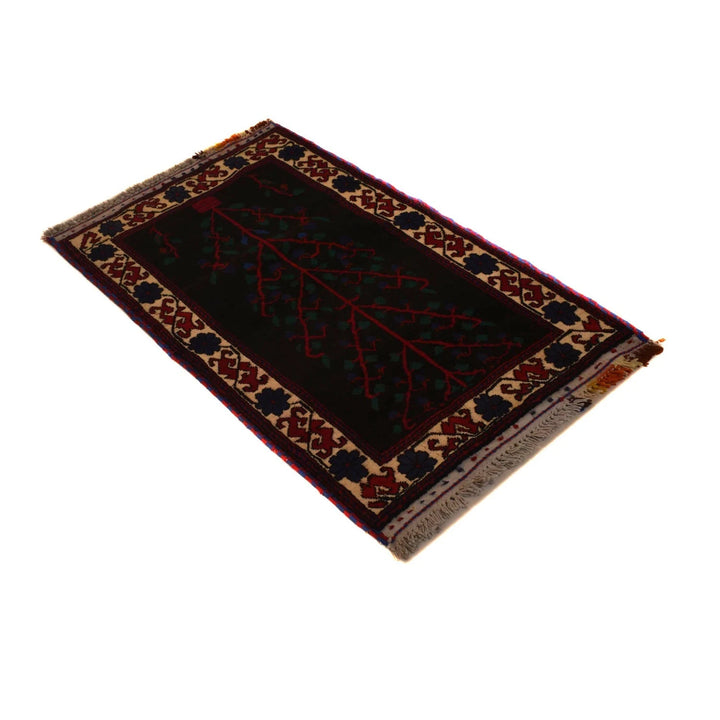 Afghan Baluchi Rug 2' 4" x 3' 9" Hand-Knotted | No. AL76565