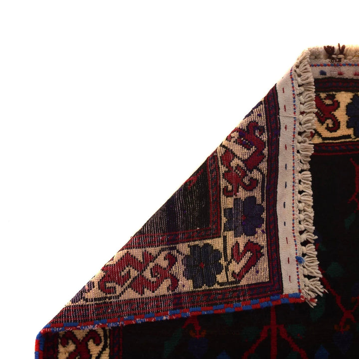 Afghan Baluchi Rug 2' 4" x 3' 9" Hand-Knotted | No. AL76565