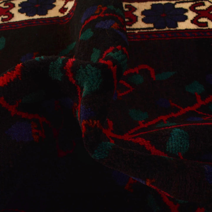 Afghan Baluchi Rug 2' 4" x 3' 9" Hand-Knotted | No. AL76565