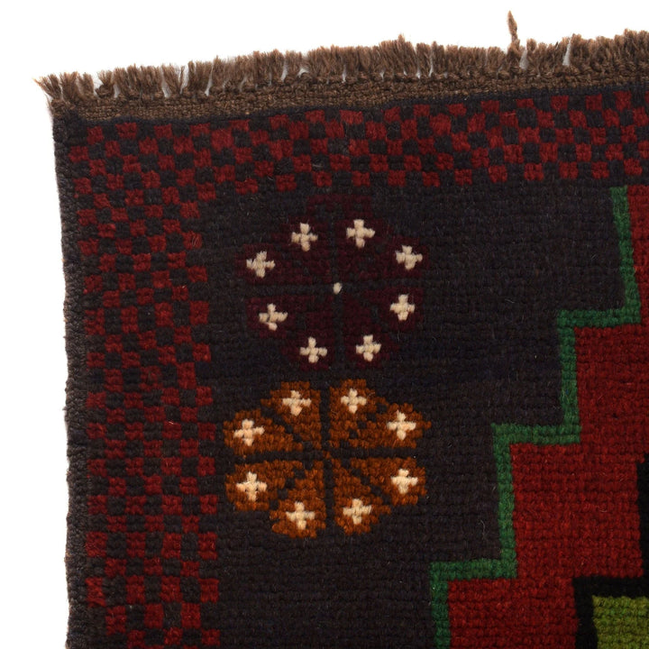 Afghan Baluchi Rug 4' 2" x 6' 3" Hand-Knotted | No. AL76598