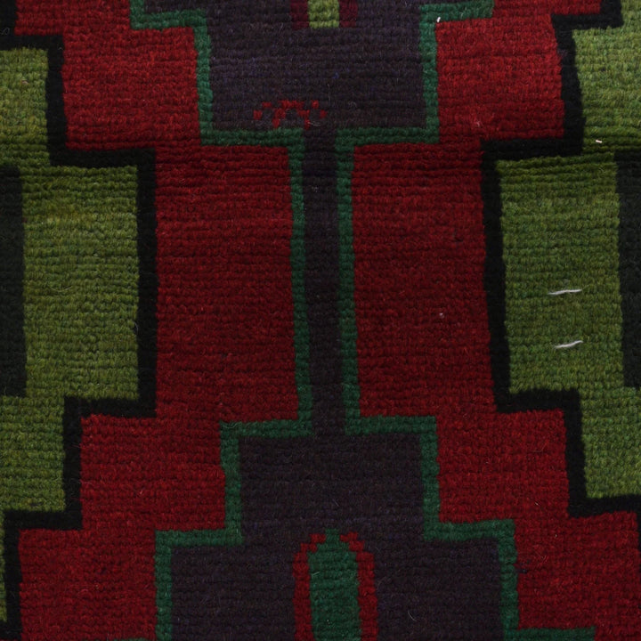 Afghan Baluchi Rug 4' 2" x 6' 3" Hand-Knotted | No. AL76598