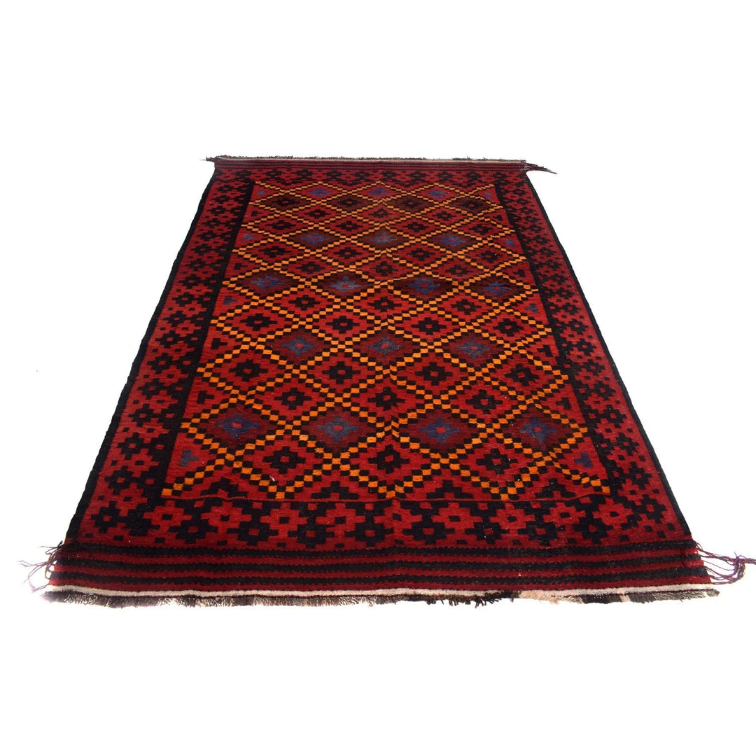 Afghan Kilim Rug 5' 7" x 9' 1" Flat-Weave | No. AL76746