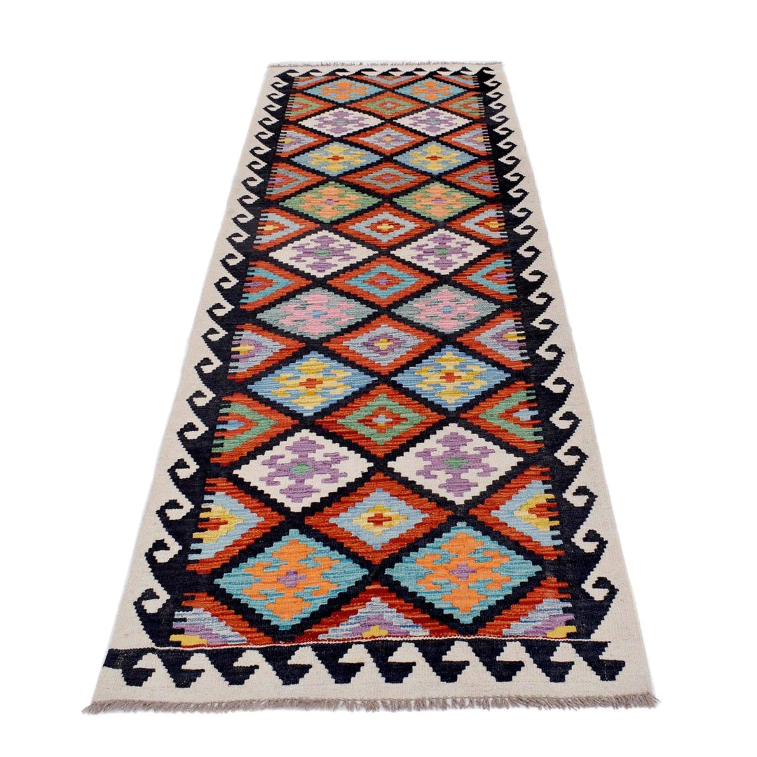 Afghan Kilim Rug 2' 9" x 10' 2" Flat-Weave | No. AL76799