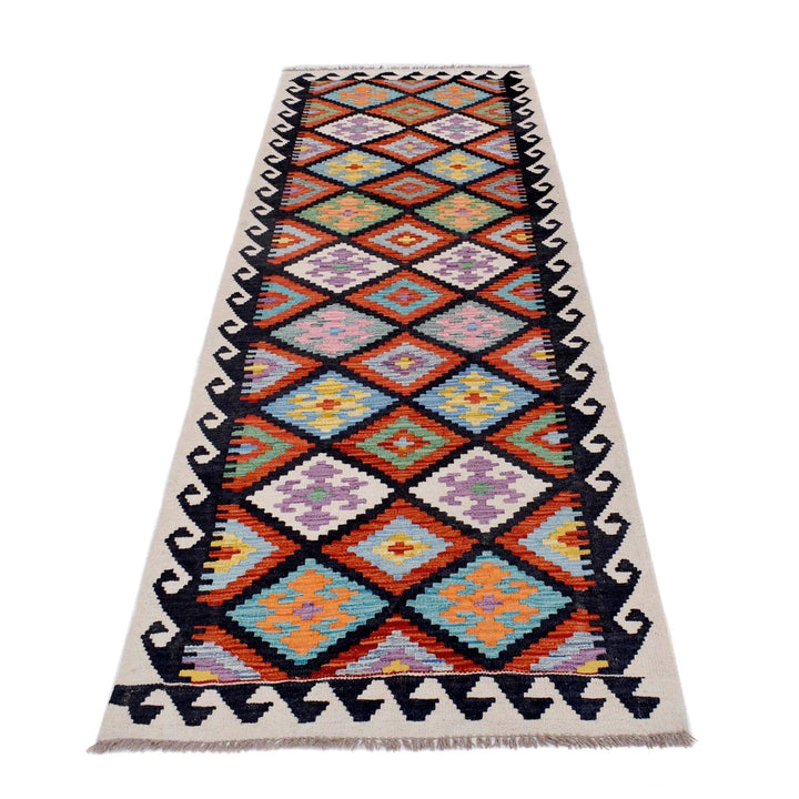 Afghan Kilim Rug 2' 9" x 10' 2" Flat-Weave | No. AL76799