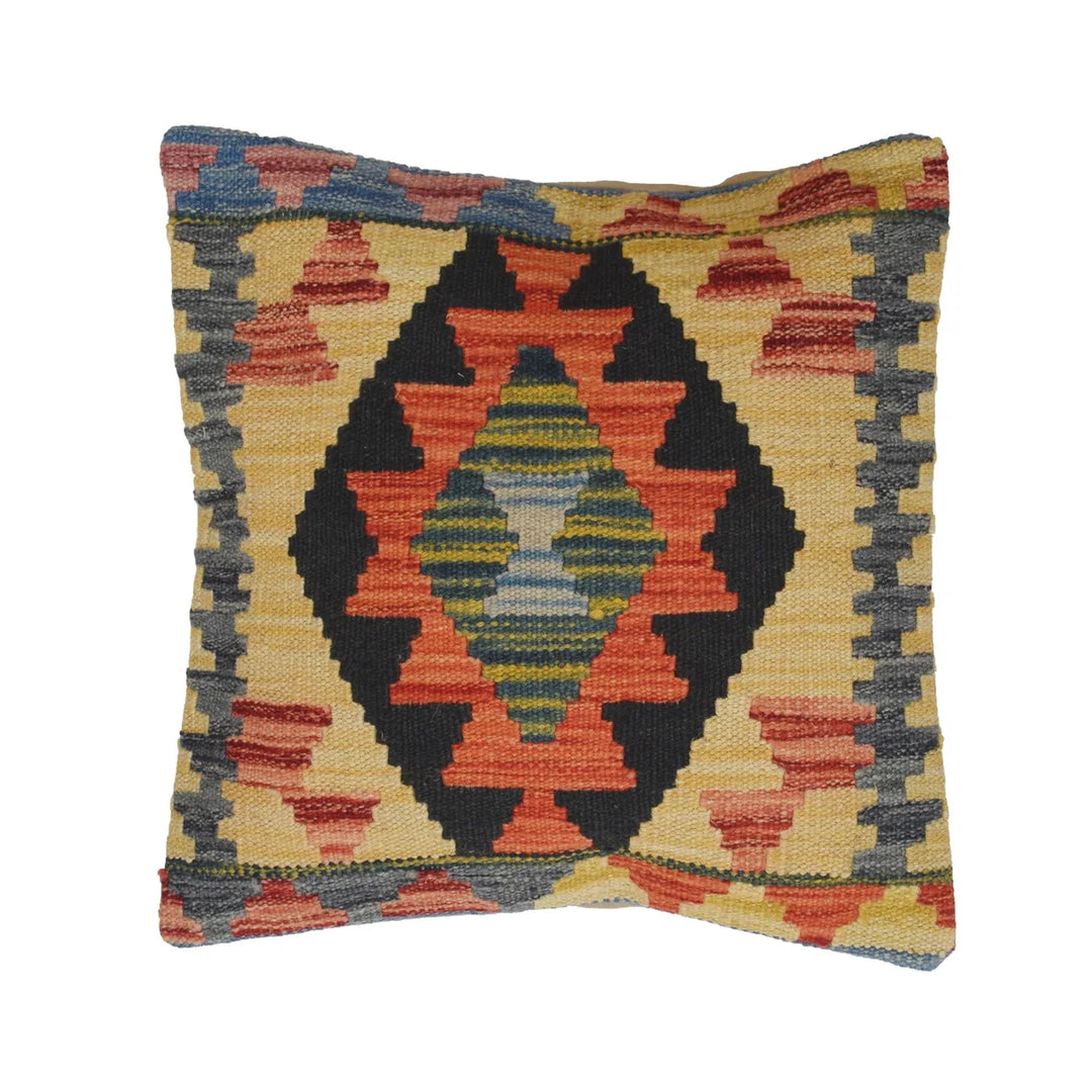 Afghan Cushion 1' 5" x 1' 5" Flat-Weave | No. AL76875