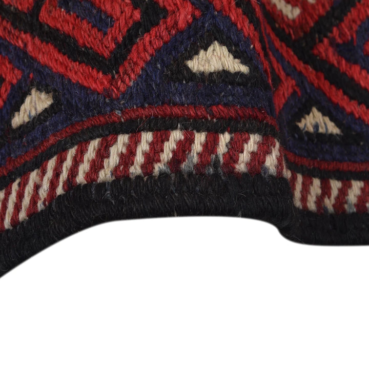 Beige Afghan Saghari Kilim Rug 3' 8" x 6' 1" Flat-Weave | No. AL76878