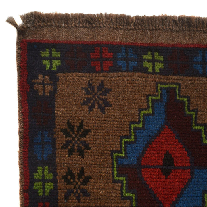 Afghan Baluchi Rug 3' 10" x 6' 3" Hand-Knotted | No. AL76973