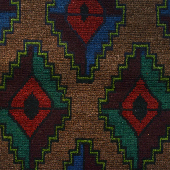 Afghan Baluchi Rug 3' 10" x 6' 3" Hand-Knotted | No. AL76973
