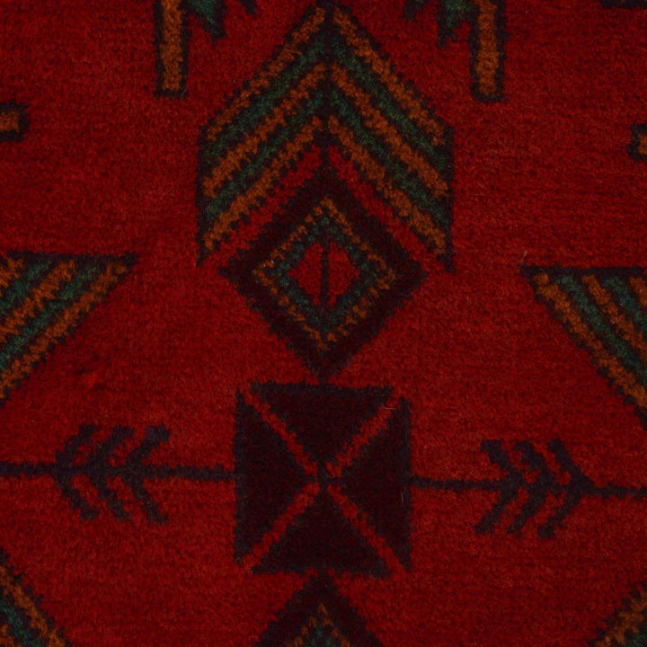Afghan Baluchi Rug 3' 7" x 6' 9" Hand-Knotted | No. AL77035