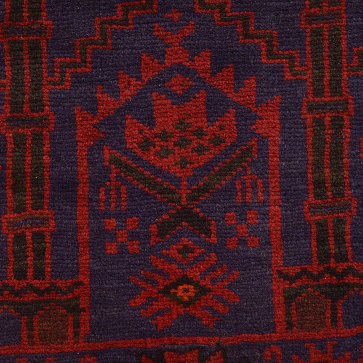 Afghan Prayer Rug 3' 2" x 4' 10" Hand-Knotted | No. AL77140
