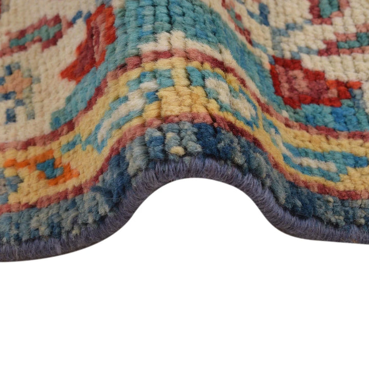 Blue Afghan Pictorial Rug 4' 0" x 6' 1" Hand-Knotted | No. AL77210