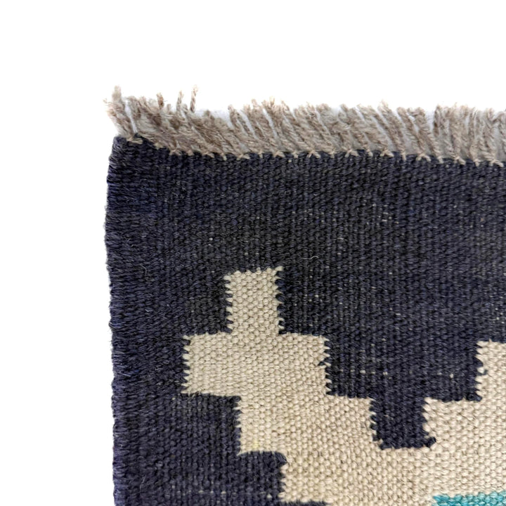 Afghan Vegetable Kilim Rug 4' 9" x 6' 9" Flat-Weave | No. AL772476