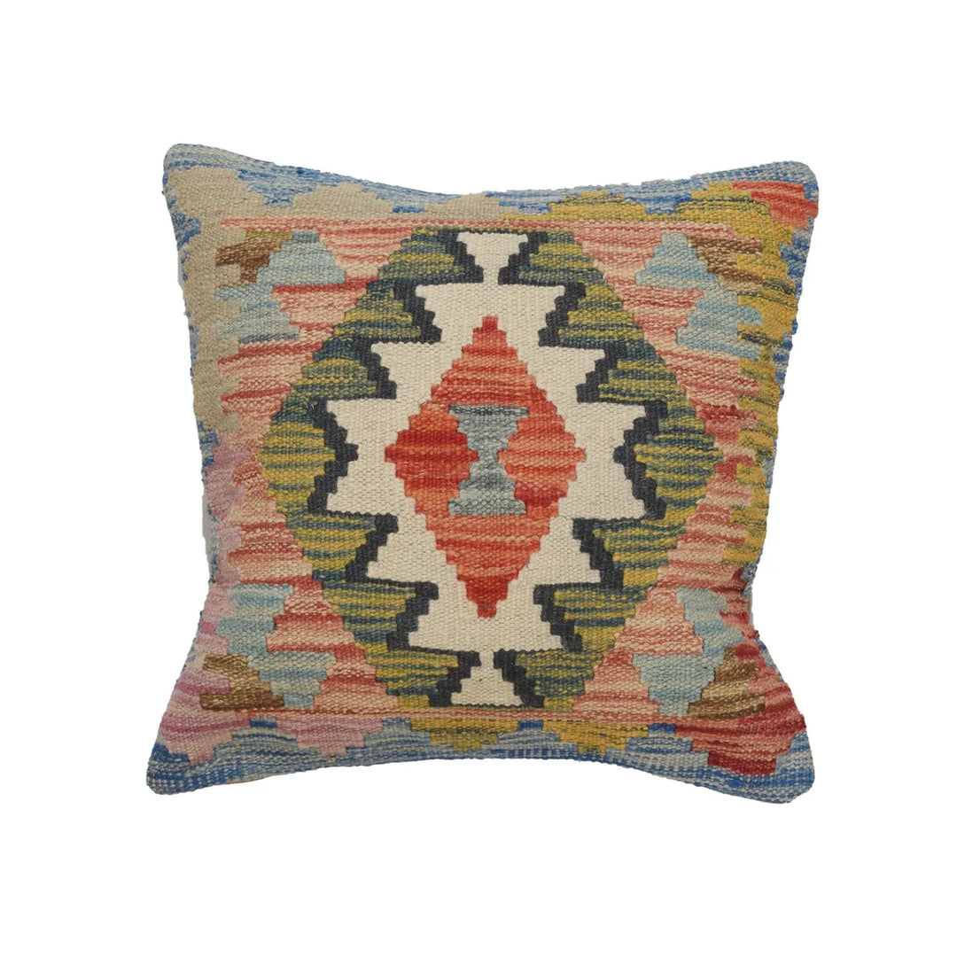 Afghan Cushion 1' 5" x 1' 5" Flat-Weave | No. AL77310