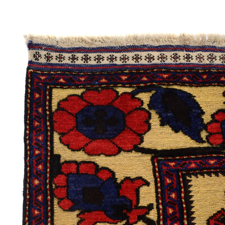 Yellow Afghan Barjista Kilim Rug 3' 11" x 5' 10" Flat-Weave | No. AL77415