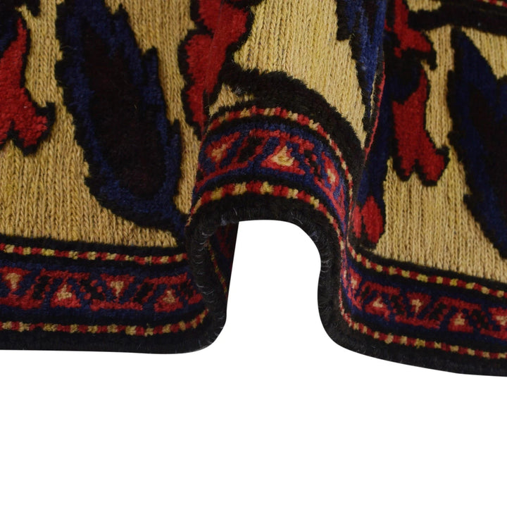 Yellow Afghan Barjista Kilim Rug 3' 11" x 5' 10" Flat-Weave | No. AL77415