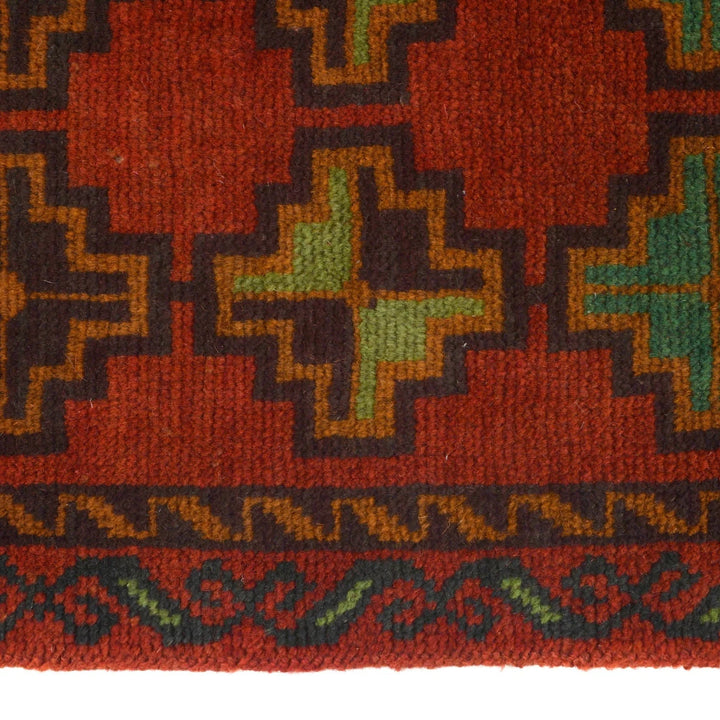 Afghan Baluchi Hallway Runner 2' 7" x 9' 8" Hand-Knotted | No. AL77504