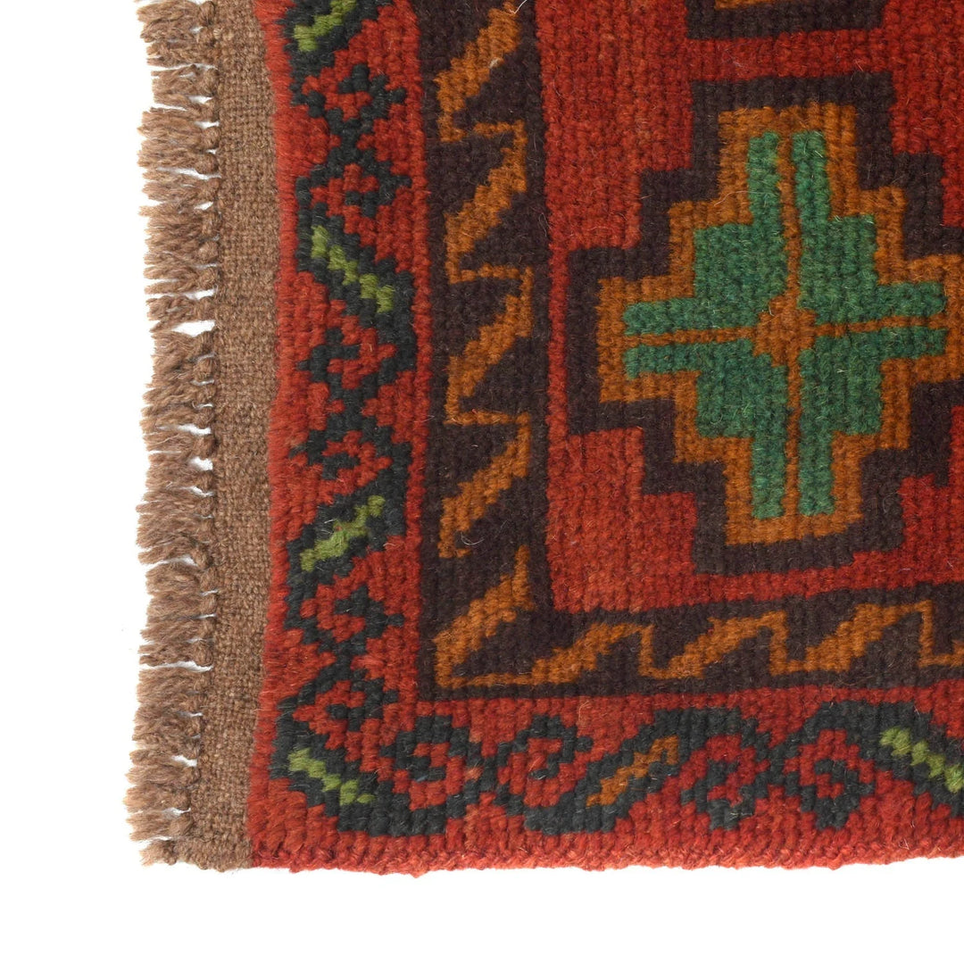 Afghan Baluchi Hallway Runner 2' 7" x 9' 8" Hand-Knotted | No. AL77504