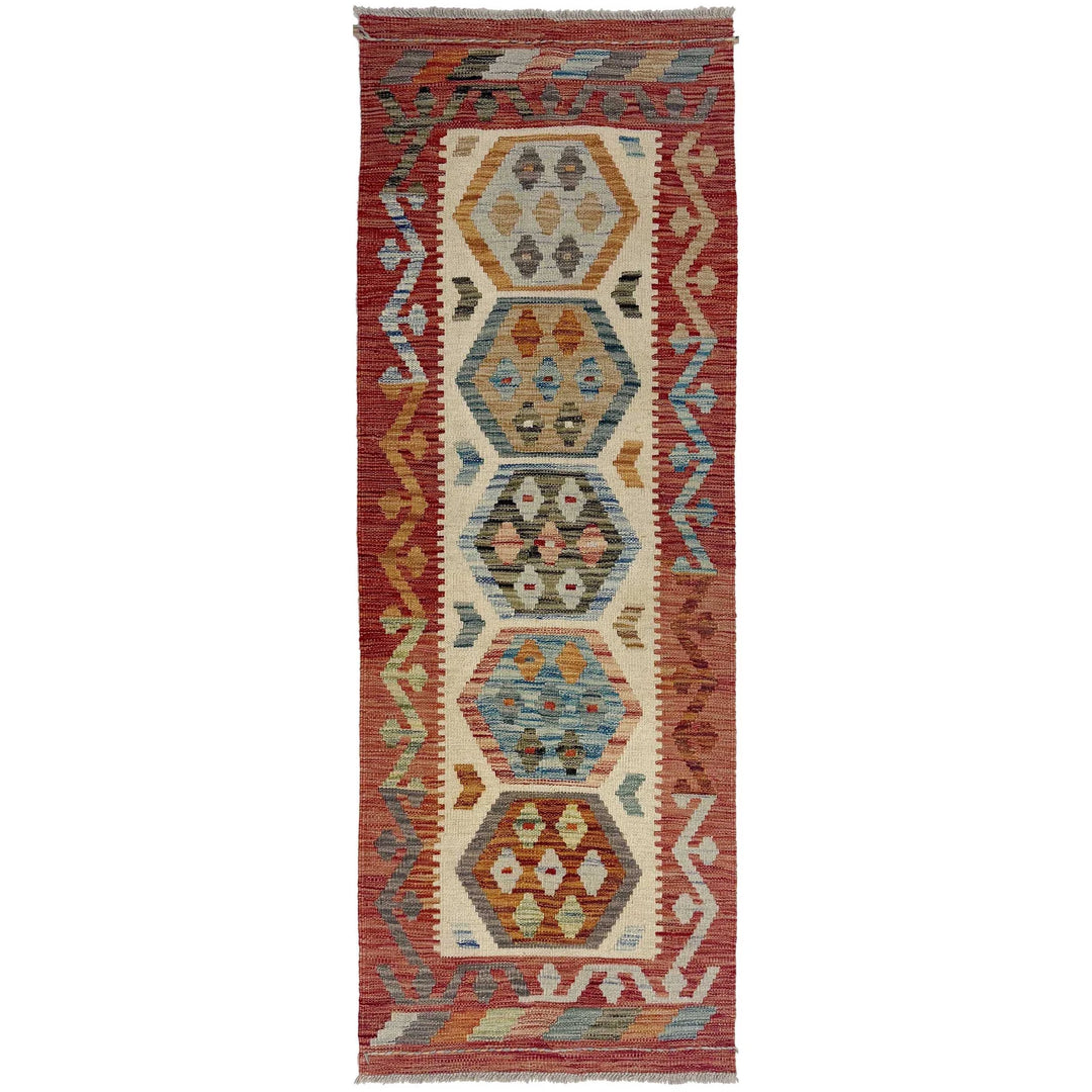 Afghan Kilim Rug 2' 0" x 5' 10" Flat-Weave | No. AL77627