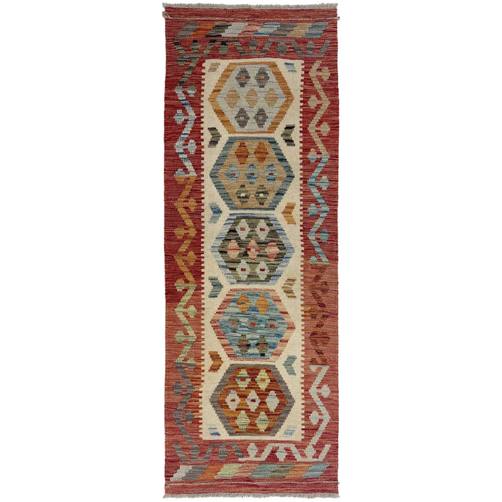 Afghan Kilim Rug 2' 0" x 5' 10" Flat-Weave | No. AL77627