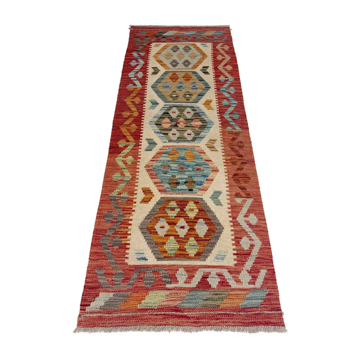 Afghan Kilim Rug 2' 0" x 5' 10" Flat-Weave | No. AL77627