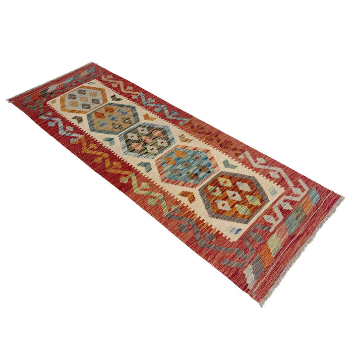 Afghan Kilim Rug 2' 0" x 5' 10" Flat-Weave | No. AL77627