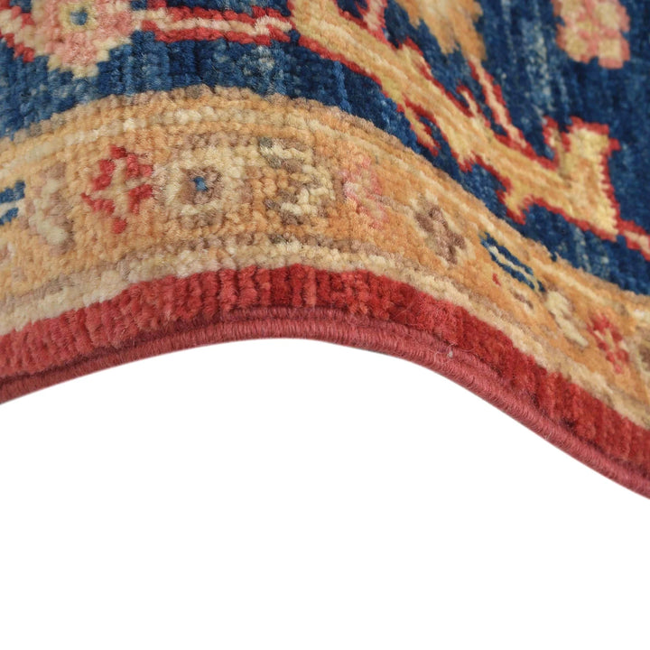 Red Afghan Serapi Rug 4' 7" x 6' 5" Hand-Knotted | No. AL77713