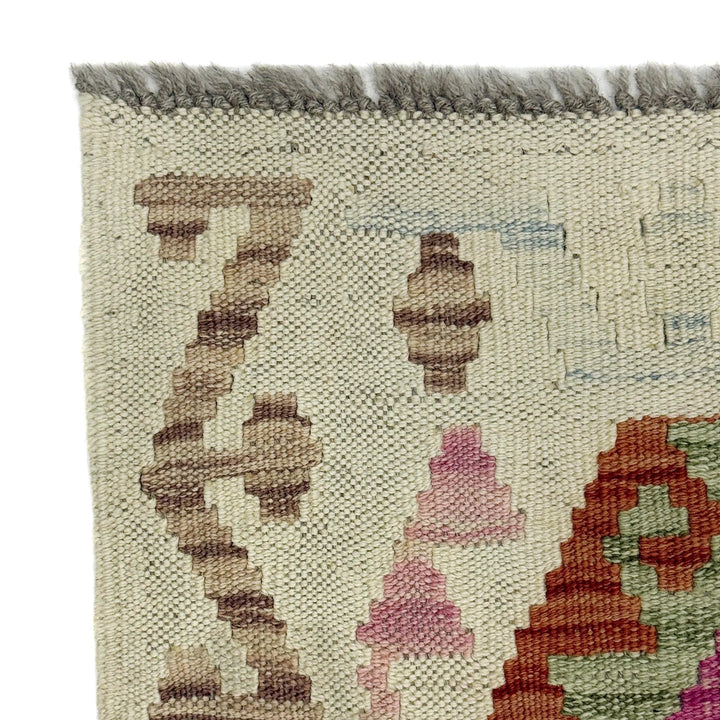 Afghan Kilim Rug 2' 7" x 4' 0" Flat-Weave | No. AL77814