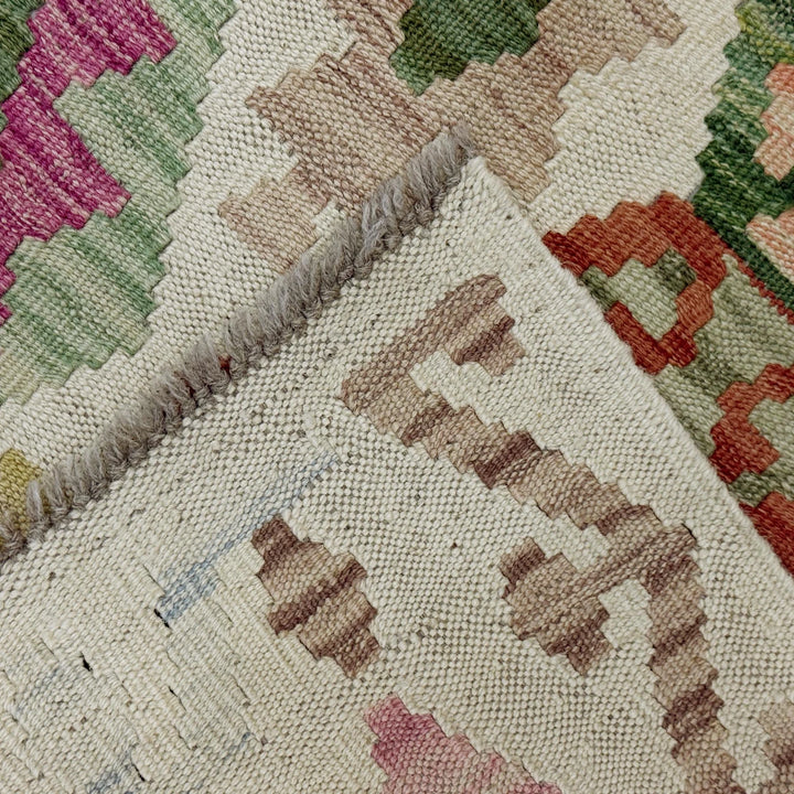 Afghan Kilim Rug 2' 7" x 4' 0" Flat-Weave | No. AL77814