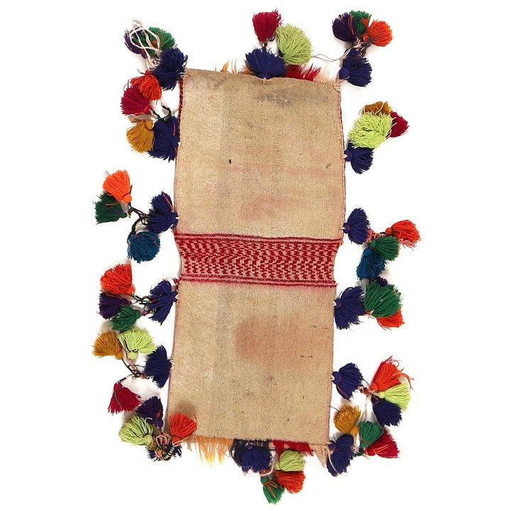 Afghan Belouch Saddle Bag Rug 1' 2" x 2' 5" Hand-Knotted | No. AL78005