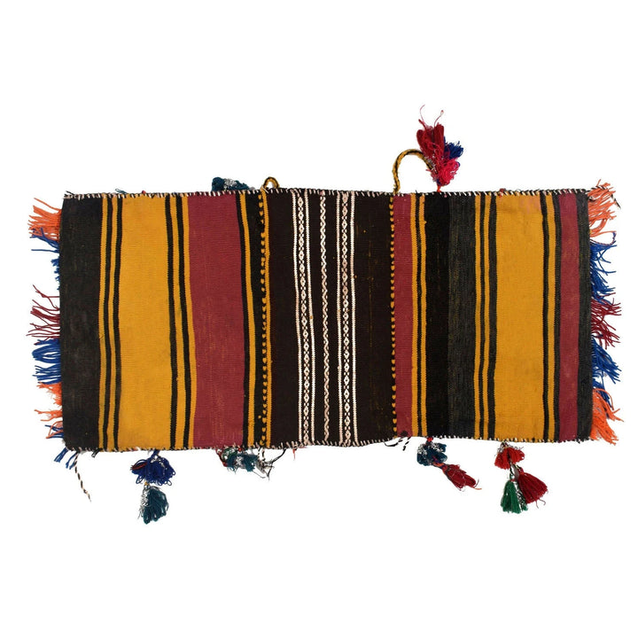Afghan Khorjin Saddle Kilim Rug 1' 4" x 2' 9" Flat-Weave | No. AL78024