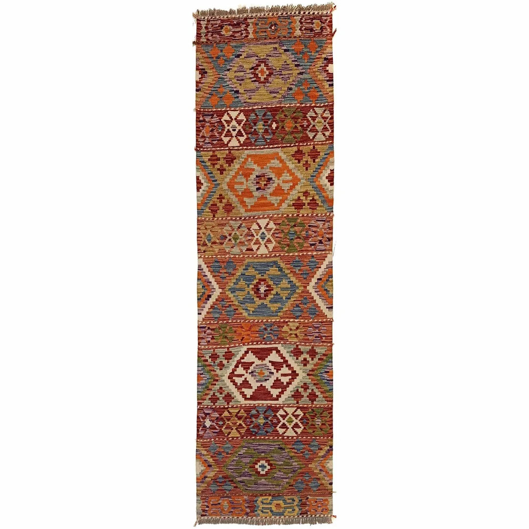Afghan Kilim Rug 2' 3" x 6' 9" Flat-Weave | No. AL78148