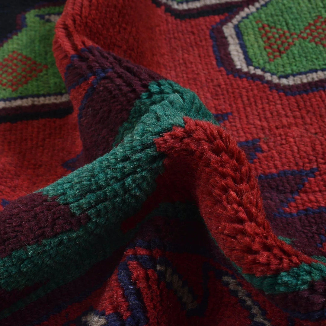Afghan Baluchi Rug 4' 0" x 6' 2" Hand-Knotted | No. AL78242