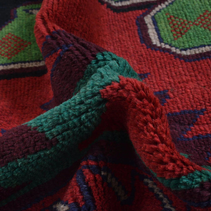 Afghan Baluchi Rug 4' 0" x 6' 2" Hand-Knotted | No. AL78242