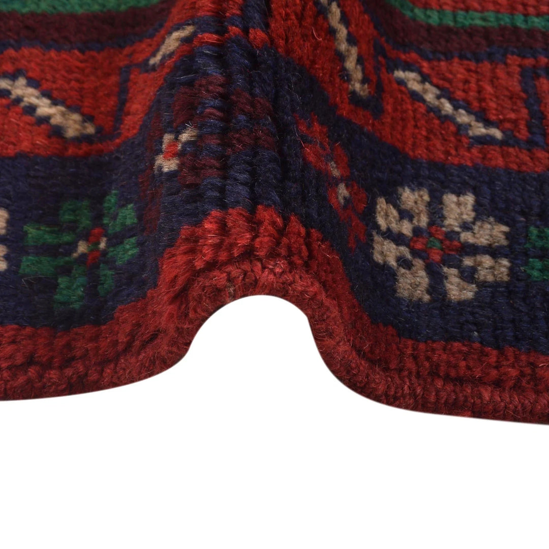 Afghan Baluchi Rug 4' 0" x 6' 2" Hand-Knotted | No. AL78242